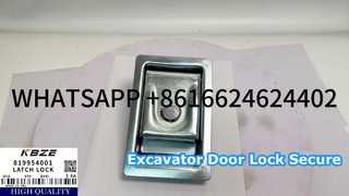 KBZE คุณภาพ OEM XCMG 819954001 ล็อคประตูด้านข้างสำหรับ XE200 XE210 XE215 EXCAVATOR อะไหล่