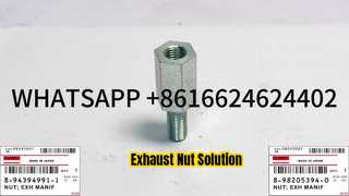 HITACHI ZX330 ZX350 ZX500 8-94394991-1 8-98205394-0 ISUZU 6HK1 EXHAUST MANIFOLD NUT 0-911 อะไหล่