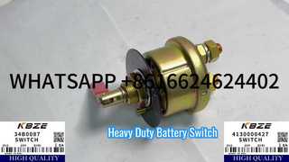 KBZE แบตเตอรี่สวิตช์หลัก LIUGONG 34B0087 SDLG 4130000427 XCMG 803694579 สำหรับ CLG922 XE215 EXCAVATOR