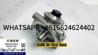 860514454 XCMG XE210 XE215 EXCAVATOR ฐานกรองน้ำมันเป็น KBZE ผลิตภัณฑ์คุณภาพ OEM