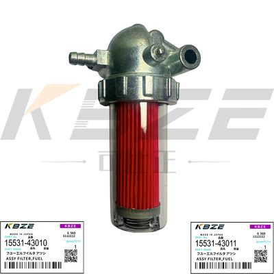KBZE 15531-43011 KUBOTA GA70 15531-43010 ASSY FILTER FUEL FITS FOR RC-15FD-2 CF-1800