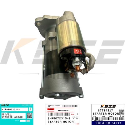 KBZE 8-98072315-1 ISUZU 4LE2 ENGINE 24V 11T 3.5KW STARTER MOTOR ASSY FOR SK70 SK75 SK80 ZX70 ZX80 ZX85 CX75 CX80