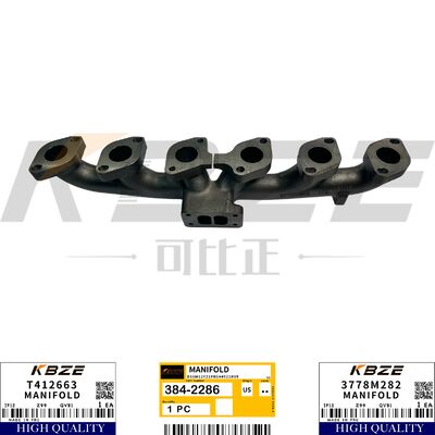 KBZE 384-2286 T412663 3778M282 EXHAUST MANIFOLD FOR 320D2 323D2 924K 930K 535D 545D REPLACE  C6.6 C7.1 PERKINS 1106D ENGINE