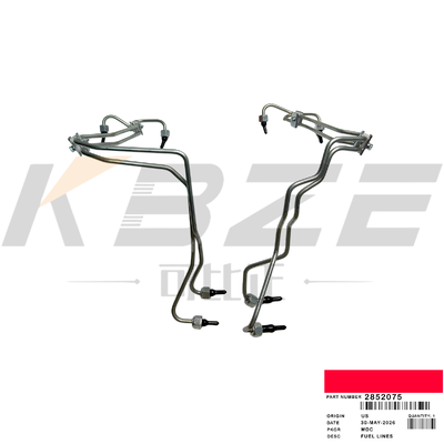 KBZE BRAND 2852075 FUEL LINES FOR CASE NEW HOLLAND F4DF3613G P110 P70 ENGINE 430 450 580 590 BACKHOE