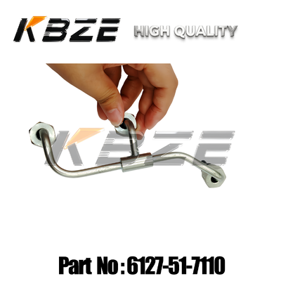 KOMATSU D155A SAA6D155E-4 FUEL PIPE 6127-51-7110 HEAVY EQUIPMENT ENGINE PARTS KBZE OEM QUALITY