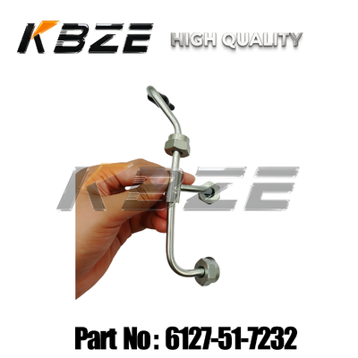 KBZE EXCAVATOR FUEL SUPPLY LINE 6127-51-7232 FITS KOMATSU D155A ENGINE SAA6D155E-4