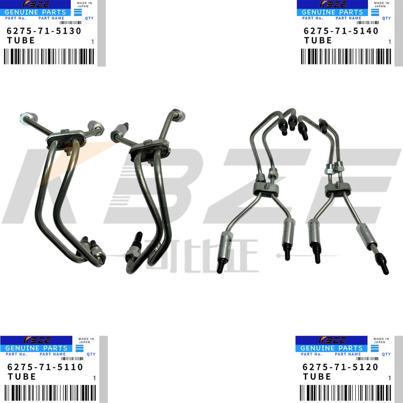 KBZE OEM PC70-8 PC138USLC-10 EXCAVATOR FUEL LINES 6275715110 6275715120 6275715130 6275715140 REPLACE FOR KOMATSU SAA4D95LE-6A/B
