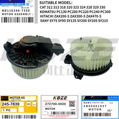 272700-5220 XB00001057 CAT KOMATSU SANY HITACHI Excavator AIRCOND BLOWER MOTOR สําหรับ E320D PC-8 ZAX200-5G SY75 SY135 SY215C