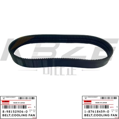 HITACHI ZAX200-5 EXCAVATOR 8-98152906-0 1-87618459-0 เข็มขัด;แฟนเย็นสําหรับ ISUZU 6BG1 6HK1 เอ็นจีน