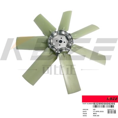 CLG922E SY215 XE215 รถขุด B229900006305 ใบพัดลม 4H 7B สำหรับ CUMMINS 6BT5.9 อินเดีย