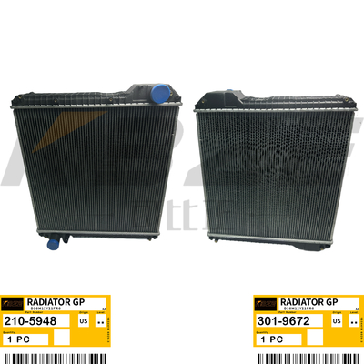 KBZE BRANDS 301-9672 210-5948 หม้อน้ำ CAT C4.4 เหมาะสำหรับรถตักหลังขุด 416E 420E 432E 444E