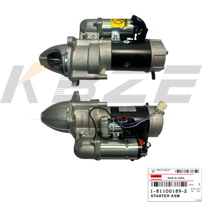 KBZE 1-81100189-2 1-81100189-0 HITACHI EX200-1 4.5KW 11T 24V START MOTOR สําหรับเครื่องยนต์ ISUZU 6BD1